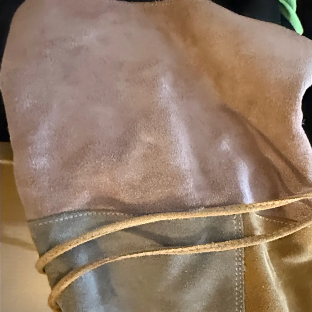 PRE-OWNED FREE PEOPLE ECHO PLATFORM COLOR-BLOCK CHUCKY KNEE HIGH PLATFORM BOOTS